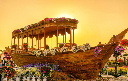 hình ảnh background: hình nền; landscape: phong cảnh; thuyền hoa, xe hoa, vườn hoa
