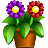 hình ảnh plant : thực vật; flower: hoa, tree: cây; logo